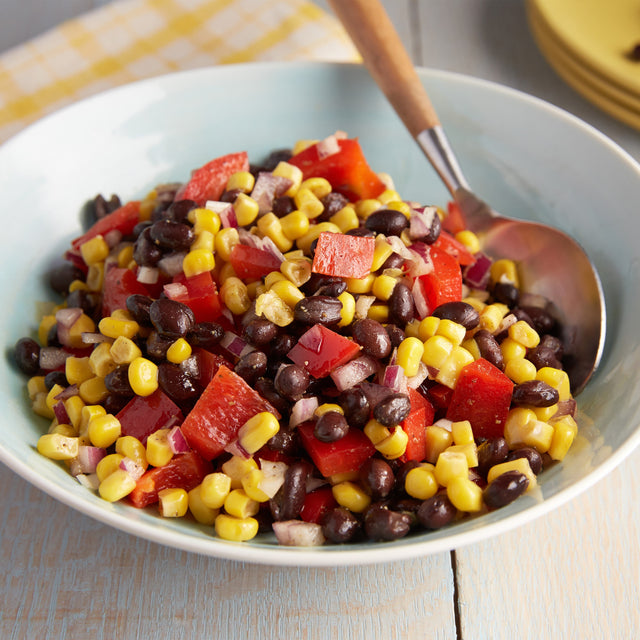 Black bean, corn and tomato salad
