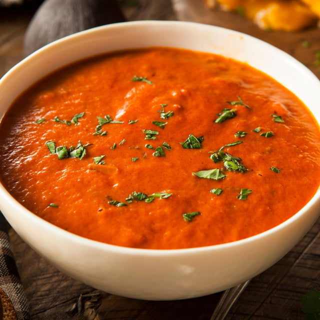 No-chop tomato & lentil soup
