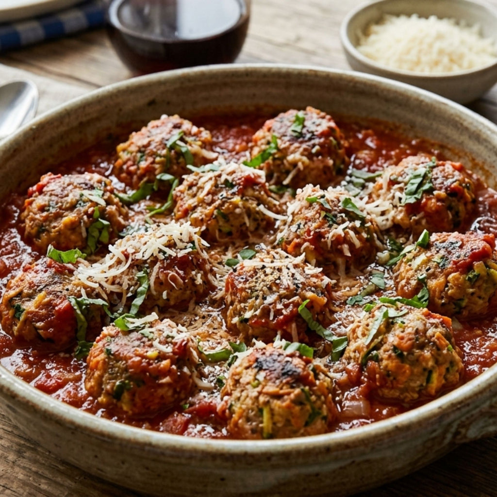 Veggie-packed "hidden" meatballs