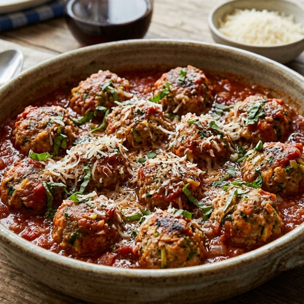 Veggie-packed "hidden" meatballs
