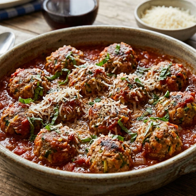 Veggie-packed "hidden" meatballs