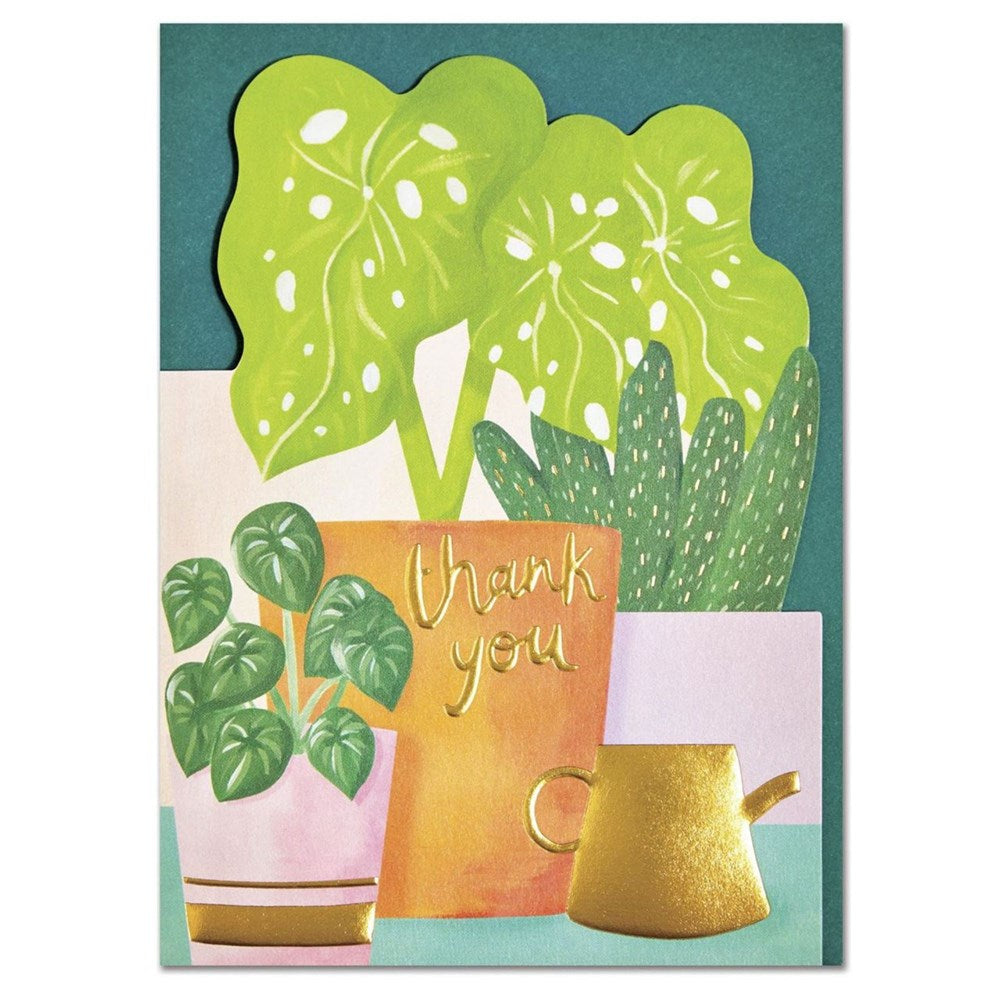 raspberry blossom - thank you - die cut thank you card |munchcupboard